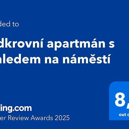 Podkrovní apartmán s výhledem na náměstí Lomnice nad Lužnicí Exterior foto